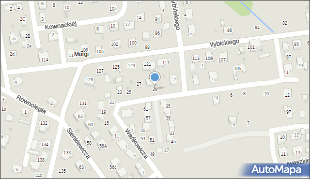 Mysłowice, Wańkowicza Melchiora, 29, mapa Mysłowice