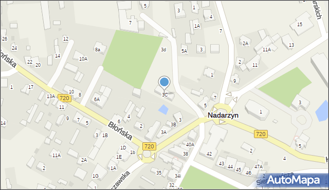 Nadarzyn, Warszawska, 3C, mapa Nadarzyn