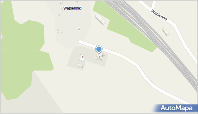 Nakło Śląskie, Wapienna, 3, mapa Nakło Śląskie