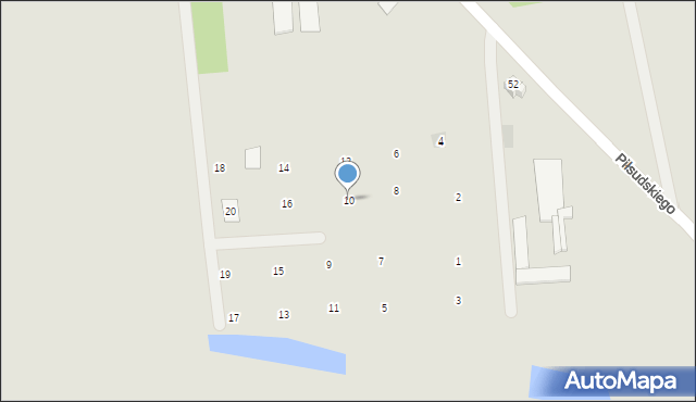 Nasielsk, Waniliowa, 10, mapa Nasielsk
