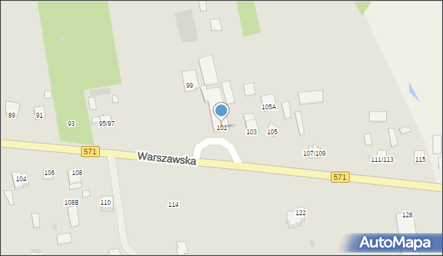 Nasielsk, Warszawska, 101, mapa Nasielsk