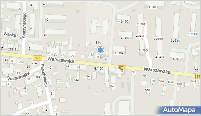 Nasielsk, Warszawska, 37, mapa Nasielsk