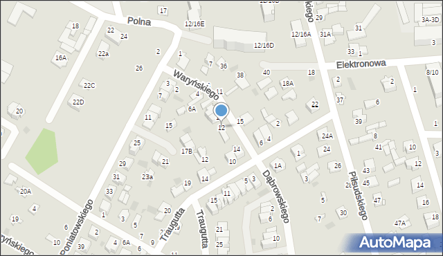 Nasielsk, Waryńskiego Ludwika, 12, mapa Nasielsk