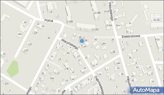 Nasielsk, Waryńskiego Ludwika, 13, mapa Nasielsk