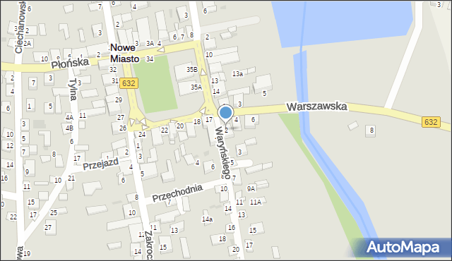 Nowe Miasto, Warszawska, 2, mapa Nowe Miasto