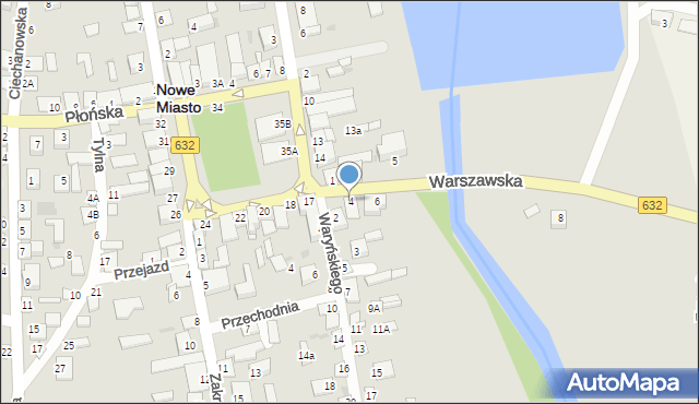 Nowe Miasto, Warszawska, 4, mapa Nowe Miasto