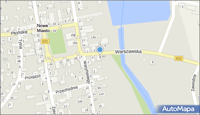 Nowe Miasto, Warszawska, 6, mapa Nowe Miasto