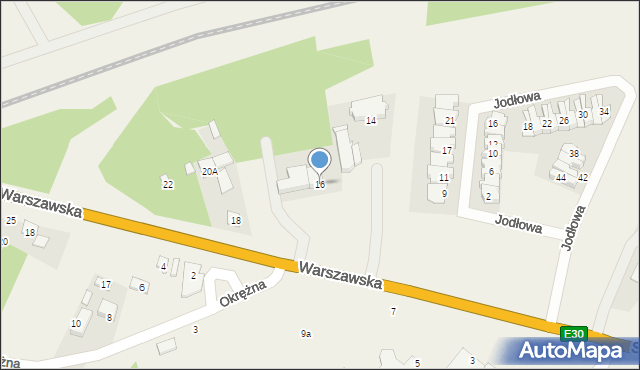 Nowe Opole, Warszawska, 16, mapa Nowe Opole