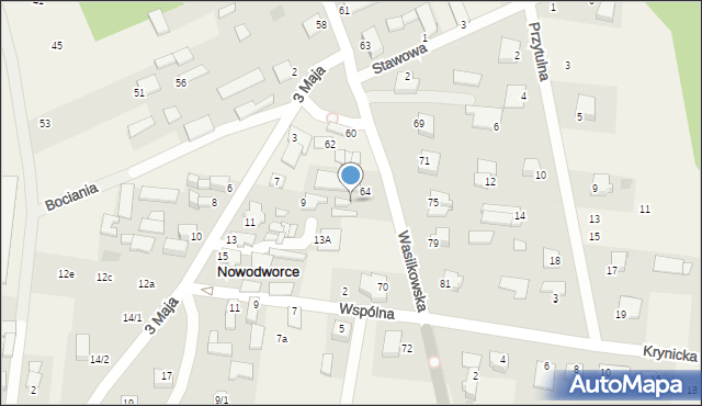 Nowodworce, Wasilkowska, 66, mapa Nowodworce