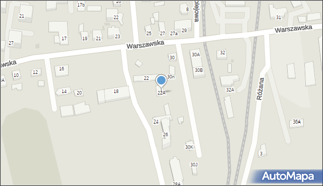 Nowy Dwór Gdański, Warszawska, 22A, mapa Nowy Dwór Gdański