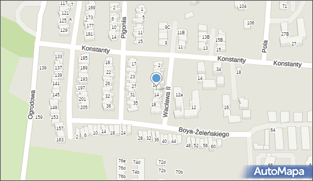 Nowy Sącz, Wacława II, 12, mapa Nowego Sącza