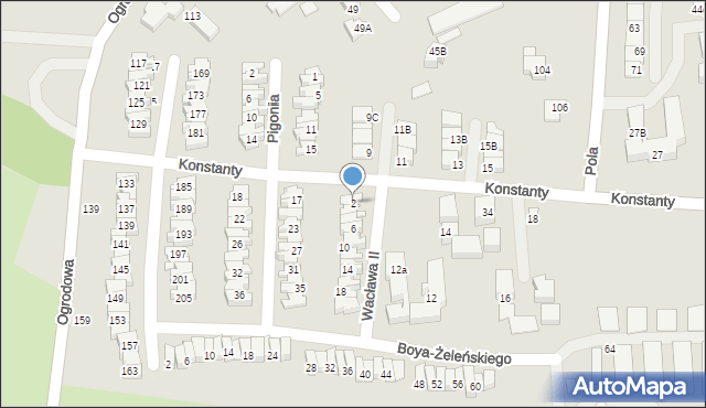 Nowy Sącz, Wacława II, 2, mapa Nowego Sącza