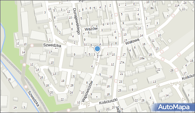 Nowy Sącz, Wąsowiczów, 2, mapa Nowego Sącza