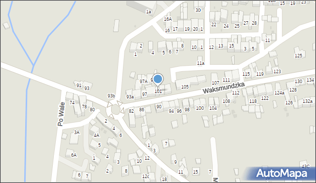 Nowy Targ, Waksmundzka, 101, mapa Nowego Targu