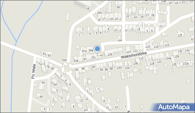 Nowy Targ, Waksmundzka, 103A, mapa Nowego Targu