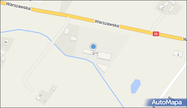 Obrowo, Warszawska, 12, mapa Obrowo