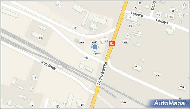 Olszewo-Borki, Warszawska, 19C, mapa Olszewo-Borki