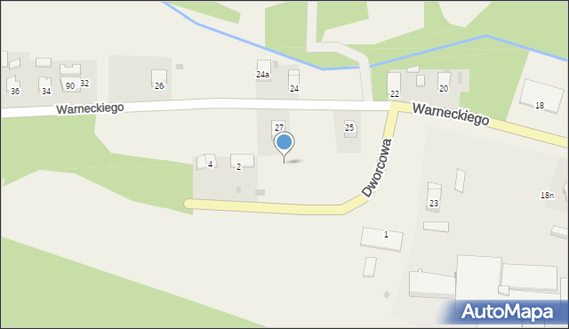 Opalenie, Warneckiego Ludwika, ks., 50, mapa Opalenie
