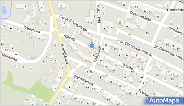 Opatów, Wąska, 31, mapa Opatów