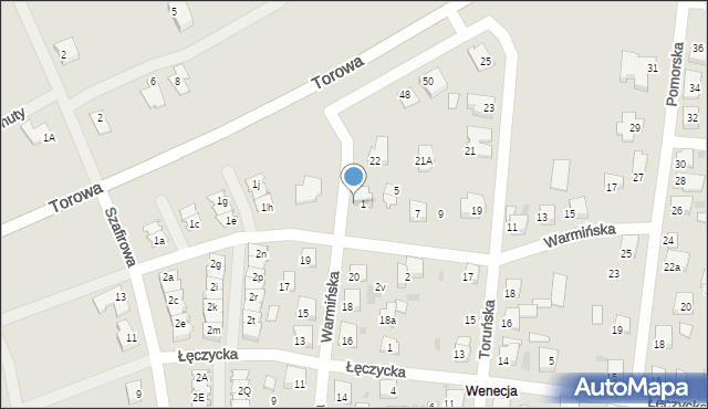 Ostrów Wielkopolski, Warmińska, 3, mapa Ostrów Wielkopolski