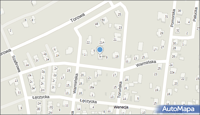 Ostrów Wielkopolski, Warmińska, 7, mapa Ostrów Wielkopolski