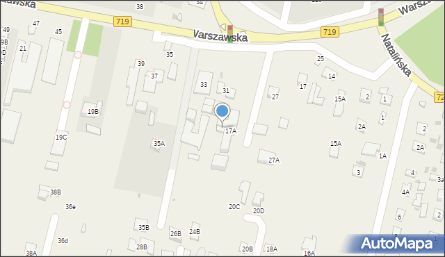 Otrębusy, Warszawska, 29A, mapa Otrębusy