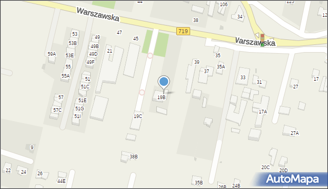 Otrębusy, Warszawska, 41, mapa Otrębusy