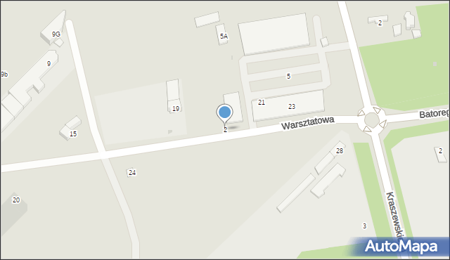 Otwock, Warsztatowa, 2, mapa Otwock