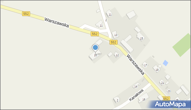 Papowo Toruńskie, Warszawska, 10, mapa Papowo Toruńskie