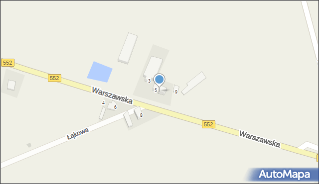 Papowo Toruńskie, Warszawska, 7, mapa Papowo Toruńskie