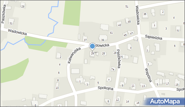 Paszkówka, Wadowicka, 24, mapa Paszkówka