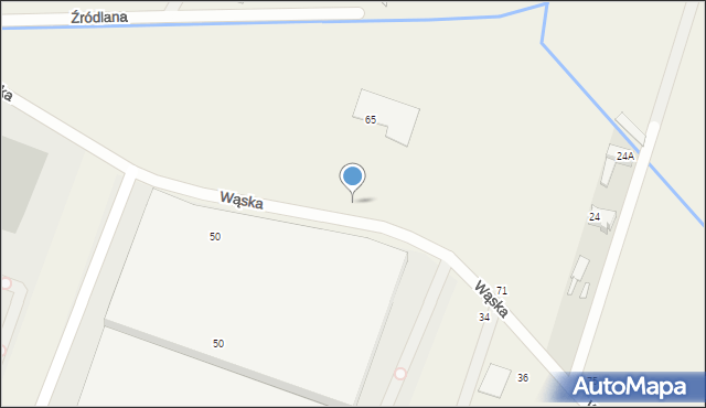 Pęcice, Wąska, 65, mapa Pęcice