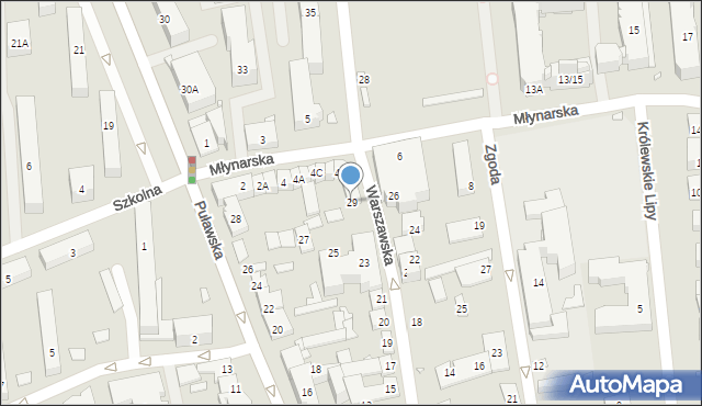 Piaseczno, Warszawska, 29, mapa Piaseczno