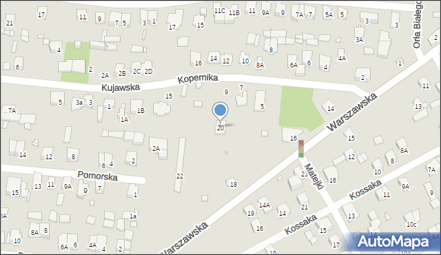 Piastów, Warszawska, 20, mapa Piastów