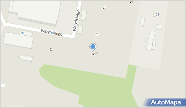Piekary Śląskie, Waryńskiego Ludwika, 24, mapa Piekary Śląskie