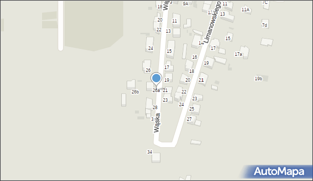 Piława Górna, Wąska, 26a, mapa Piława Górna