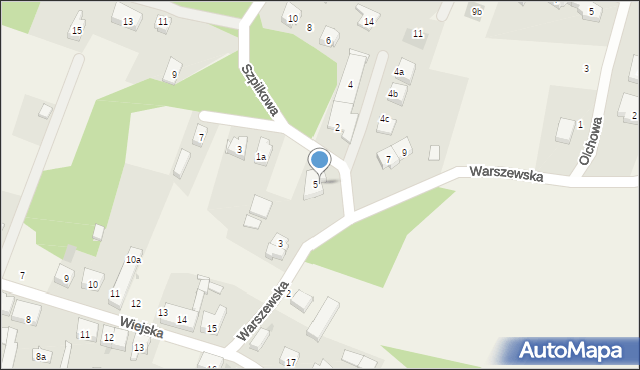 Pilchowo, Warszewska, 5, mapa Pilchowo