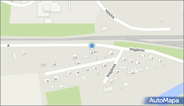 Pisz, Wąglicka, 21, mapa Pisz