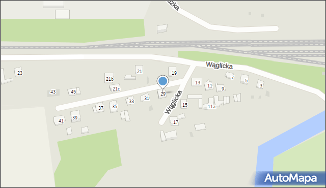 Pisz, Wąglicka, 29, mapa Pisz