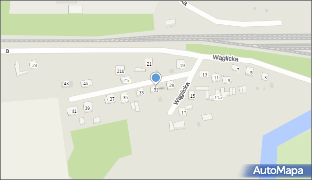 Pisz, Wąglicka, 31, mapa Pisz