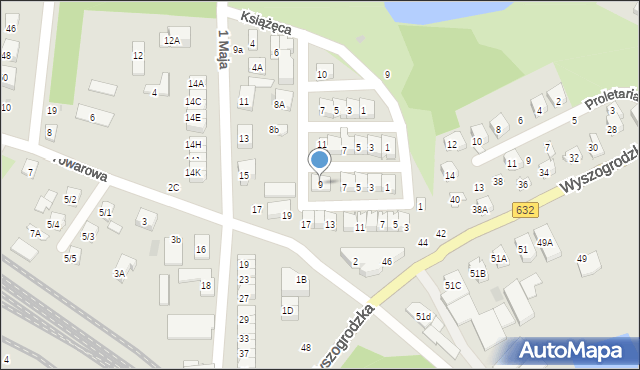 Płońsk, Waryńskiego Ludwika, 9, mapa Płońsk