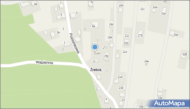 Pogorzyce, Wapienna, 13, mapa Pogorzyce