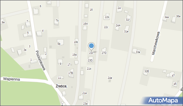 Pogorzyce, Wapienna, 21c, mapa Pogorzyce