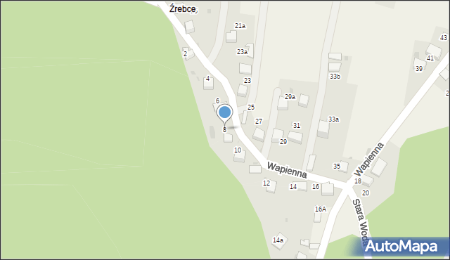 Pogorzyce, Wapienna, 8, mapa Pogorzyce