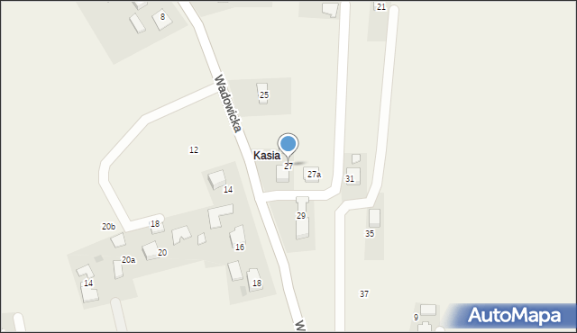 Poręba Wielka, Wadowicka, 27, mapa Poręba Wielka