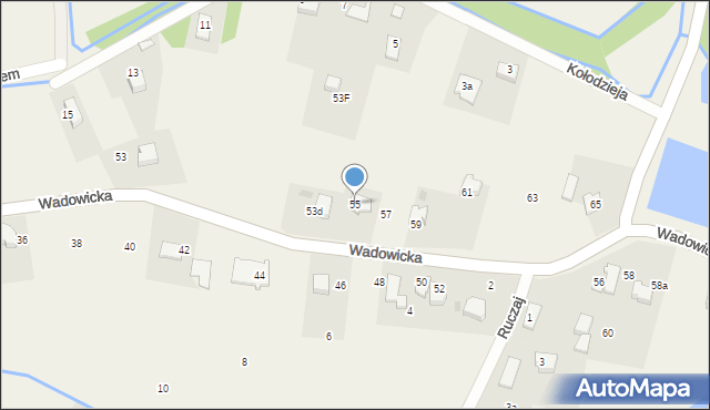 Poręba Wielka, Wadowicka, 55, mapa Poręba Wielka