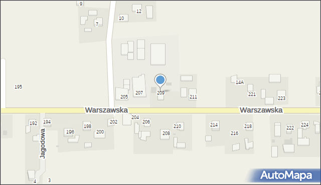 Poskwitów, Warszawska, 209, mapa Poskwitów