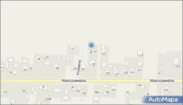 Poskwitów, Warszawska, 97, mapa Poskwitów