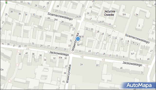 Poznań, Wawrzyniaka Piotra, 32, mapa Poznania