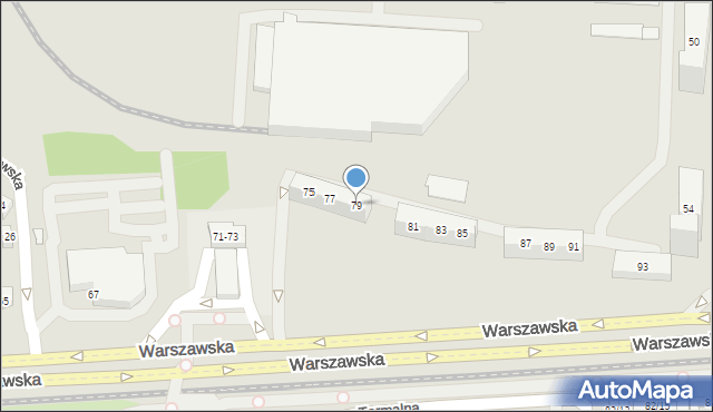 Poznań, Warszawska, 79, mapa Poznania